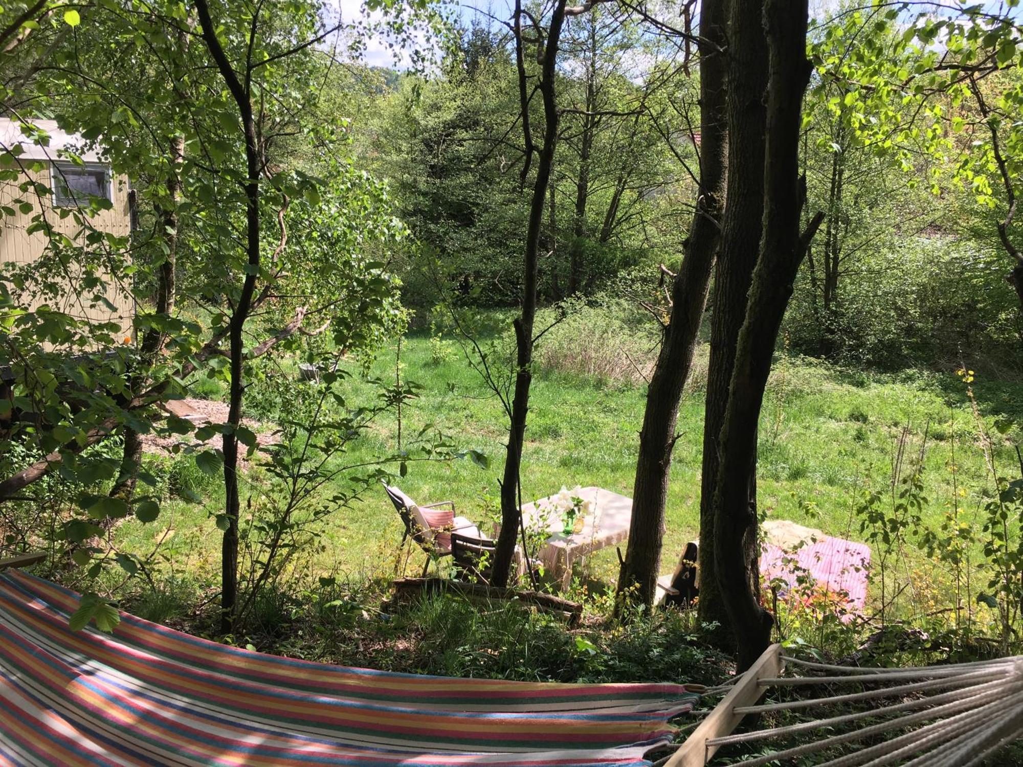 Kuscheliger Zirkuswagen Im Wildgarten Witzenhausen Dış mekan fotoğraf