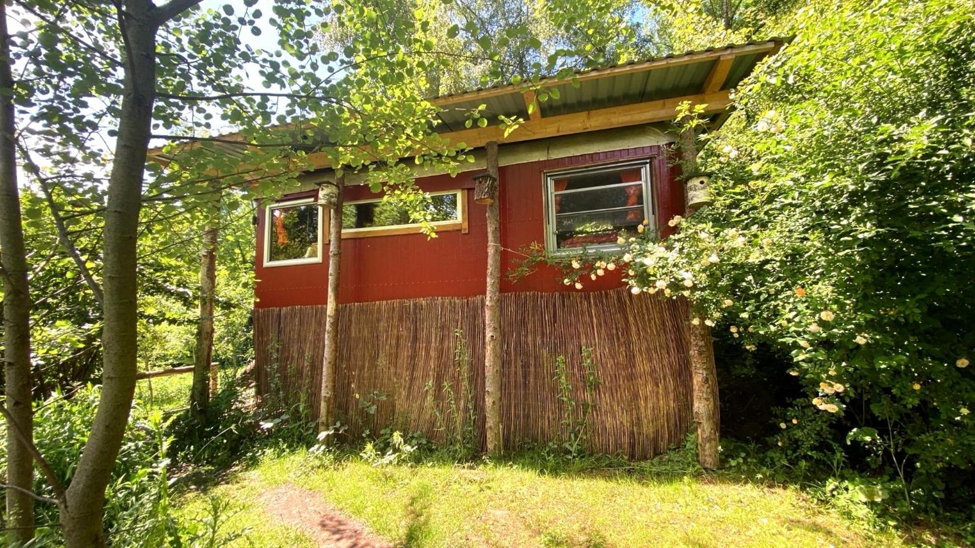 Kuscheliger Zirkuswagen Im Wildgarten Witzenhausen Dış mekan fotoğraf